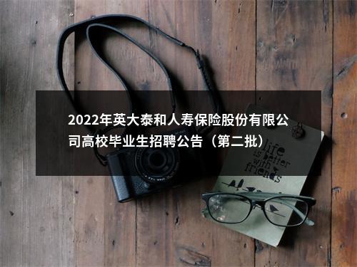 2022年英大泰和人寿保险股份有限公司高校毕业生招聘公告（第二批） 图片